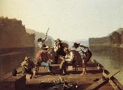 George Caleb Bingham Boater playing the Card oil painting on canvas